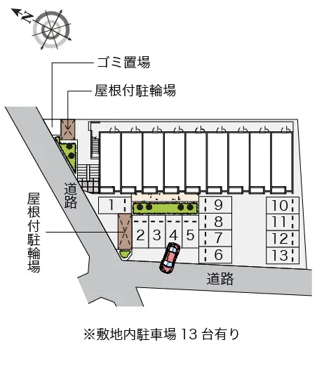 ★手数料０円★所沢市和ケ原３丁目　月極駐車場（LP）